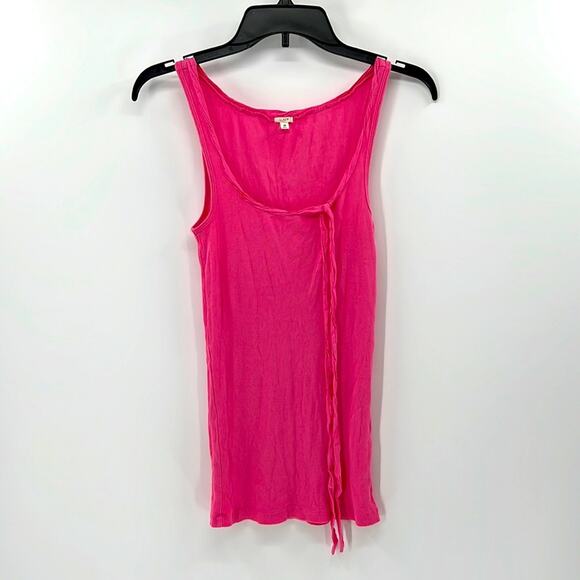 J. Crew Basic Ribbed Tank Top - Pink - Medium - Picture 1 of 5